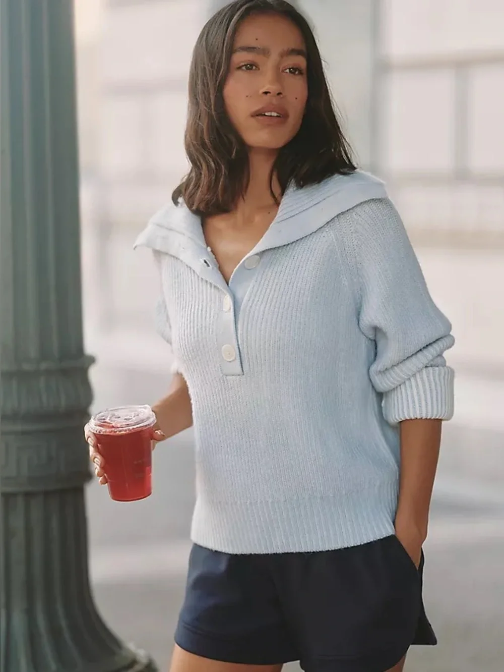 NWT Varley Filey Plated Sweater Anthropologie
